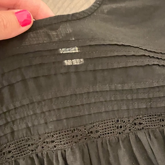 Old Navy Black Peasant Top - Picture 5 of 8